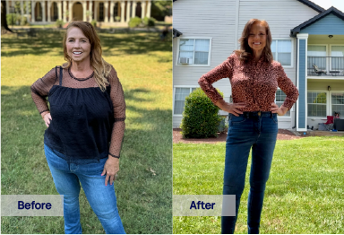 Sunlight GLP-1 semaglutide before and after weight loss – Criss D. lost 62 lbs