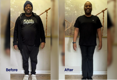 Sunlight GLP-1 semaglutide before and after weight loss – Kevin lost 63 lbs