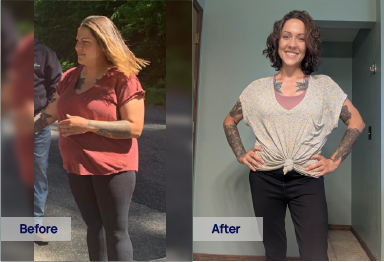 Sunlight GLP-1 semaglutide before and after weight loss – Dalana Q. lost 45 lbs